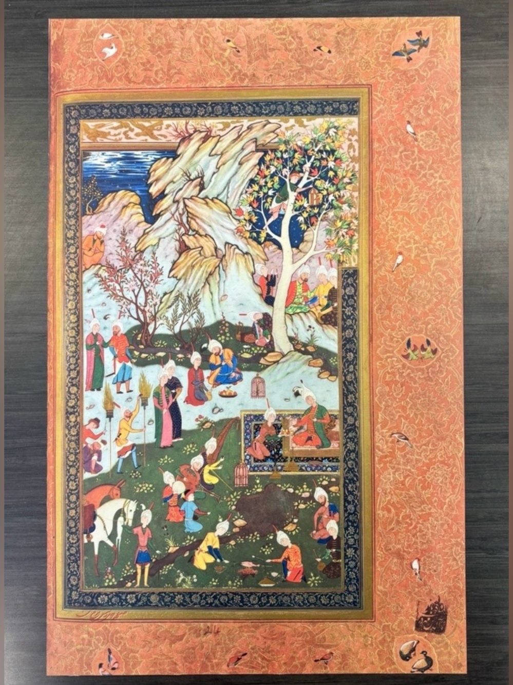 MURAQQA GULSHAN Original 1950’s Vintage Fine Art Print Antique Persia Persian